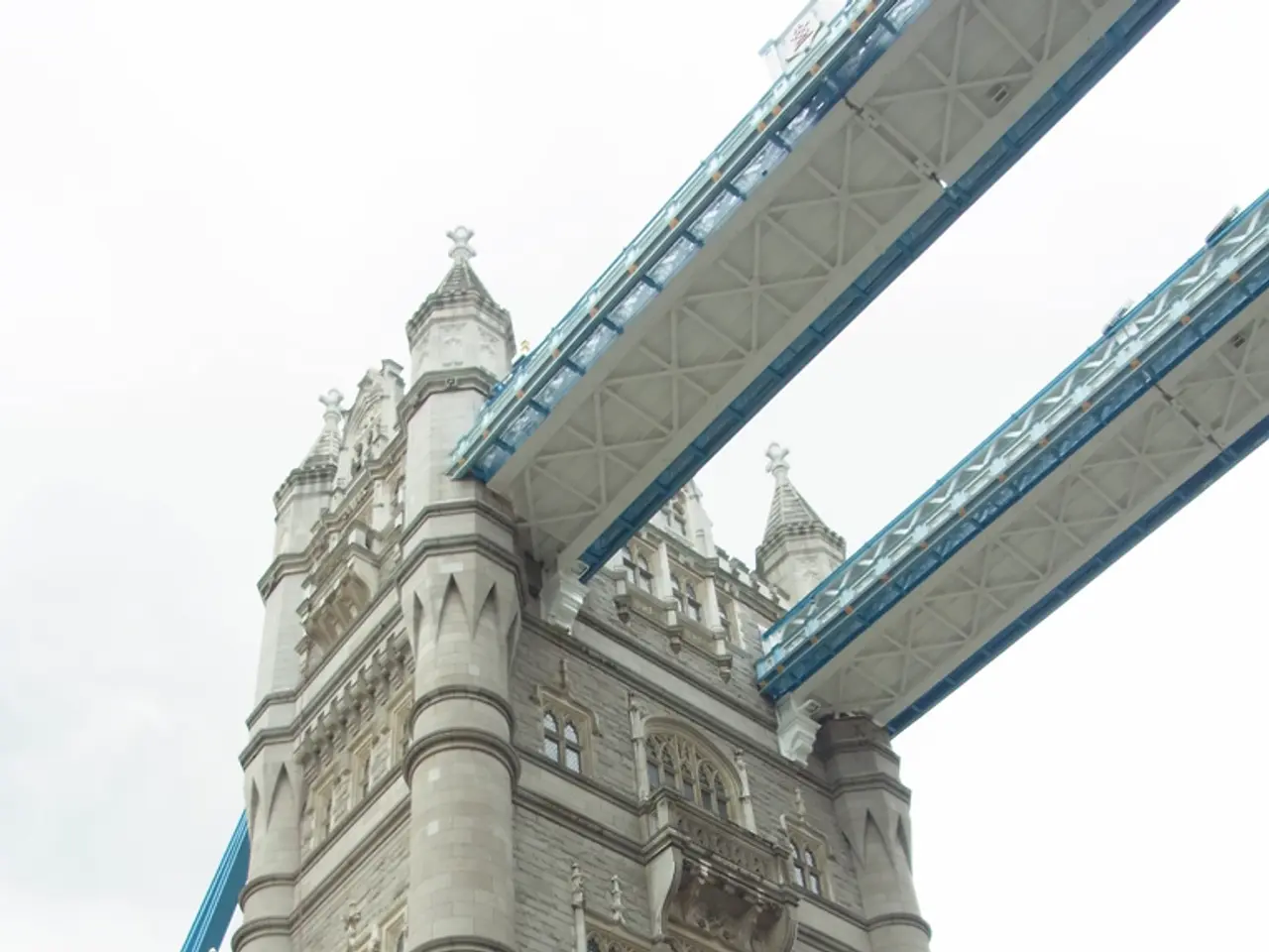In the image I can see a tower bridge.