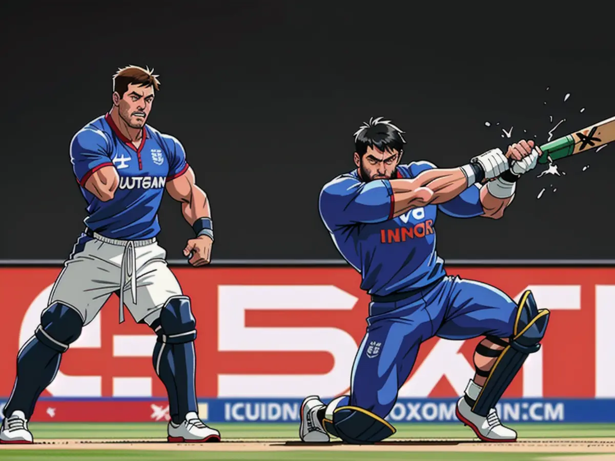 Title: England versus Afghanistan at the ICC Men's Cricket World Cup India 2023