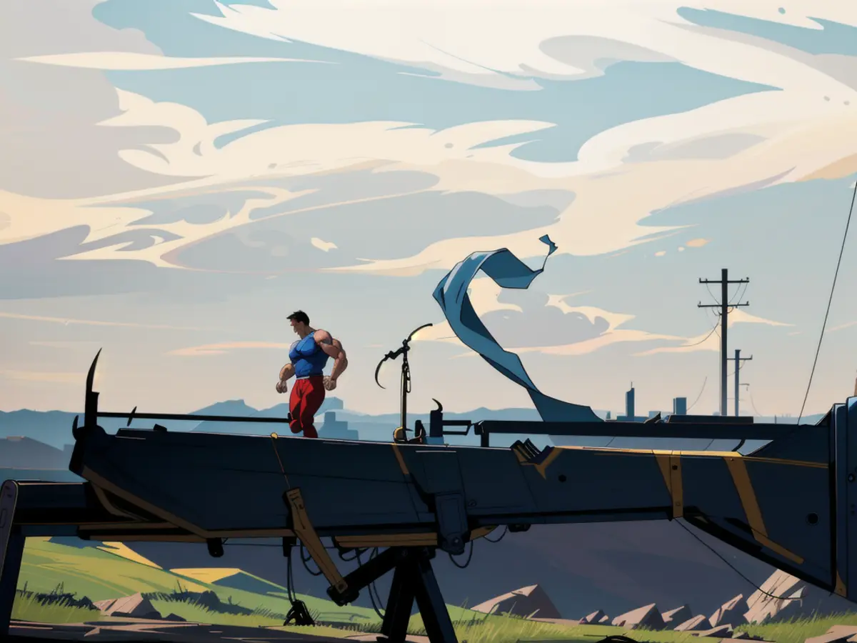 Individual caught on camera vandalizing historic statue with graffiti during night hours Downpour of renewable energy sources like sun and wind in Germany's initial quarter of 2025 experienced a substantial dip, according to early projections.