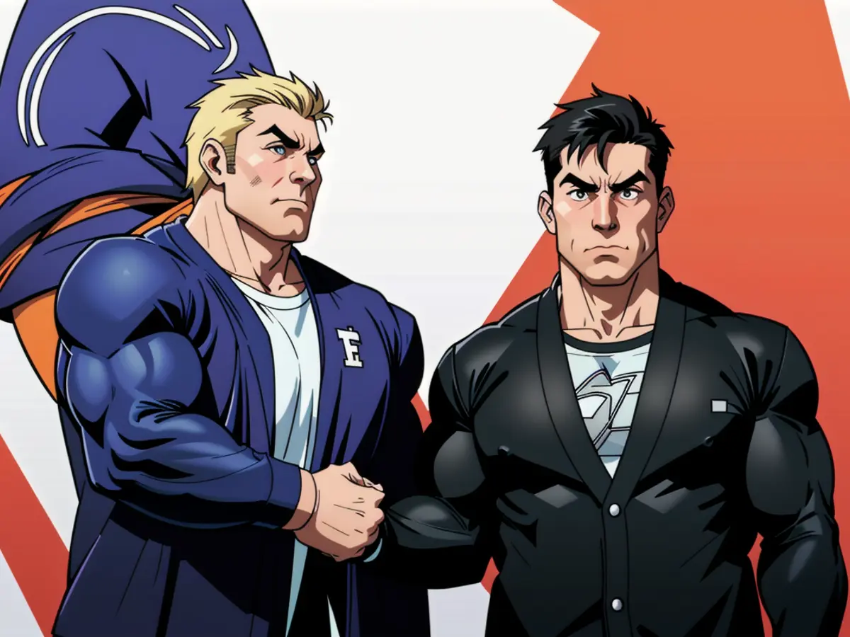 Figure portrayal: Man in leather jacket, sunglasses, and bandana, holding a gun, standing in front of burning building, nearby police cars with broken windows and smoke in the background Administration insiders revealed to FOX Business on Monday the reasons behind the delay in announcing trade deals from the White House.