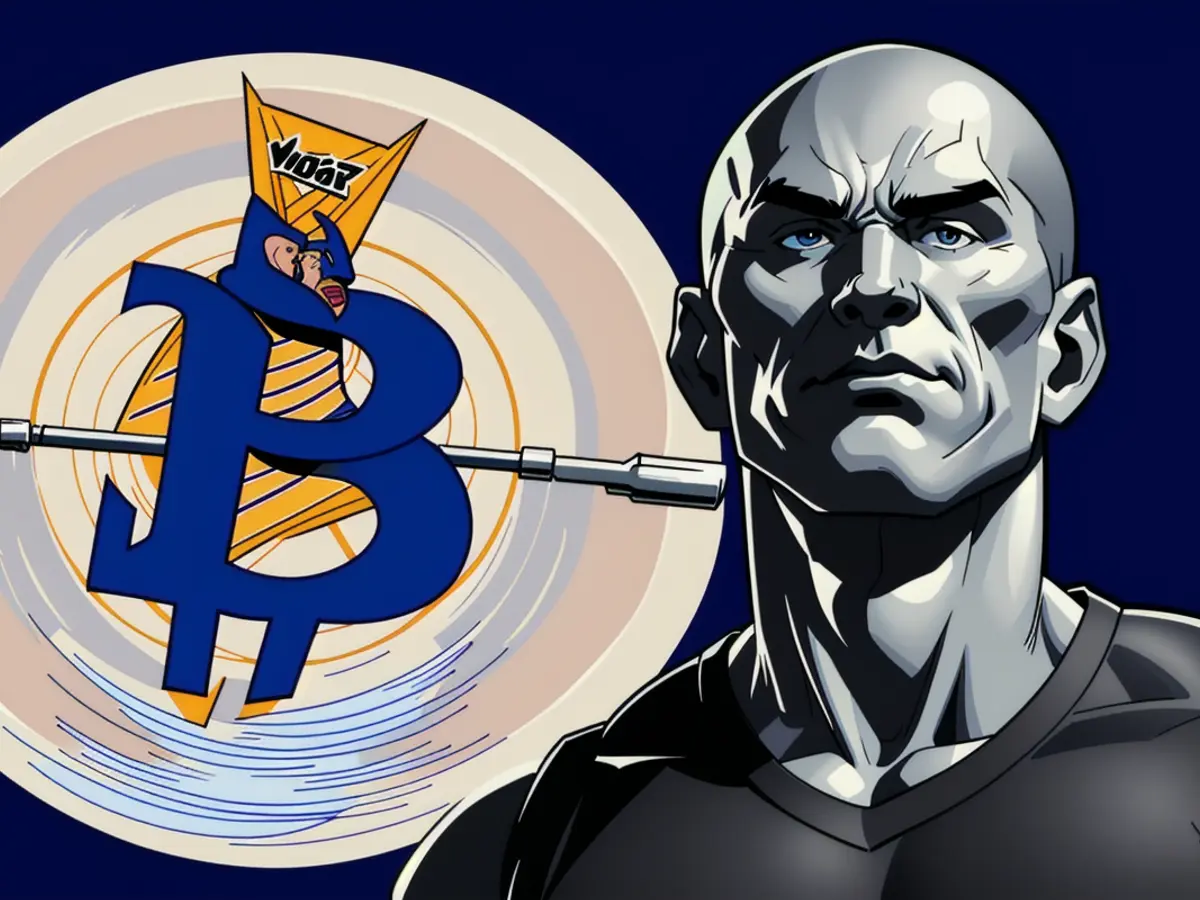 Man in handcuffs, arrested in broad daylight, identifiable by red shirt and black tie, police confirm. Arthur Hayes, a co-founder of BitMEX, forecasts Bitcoin's price to soar to $110,000, later correcting to $76,500. More info available.